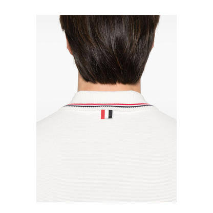 Cotton Waffle Rib Cuff Polo