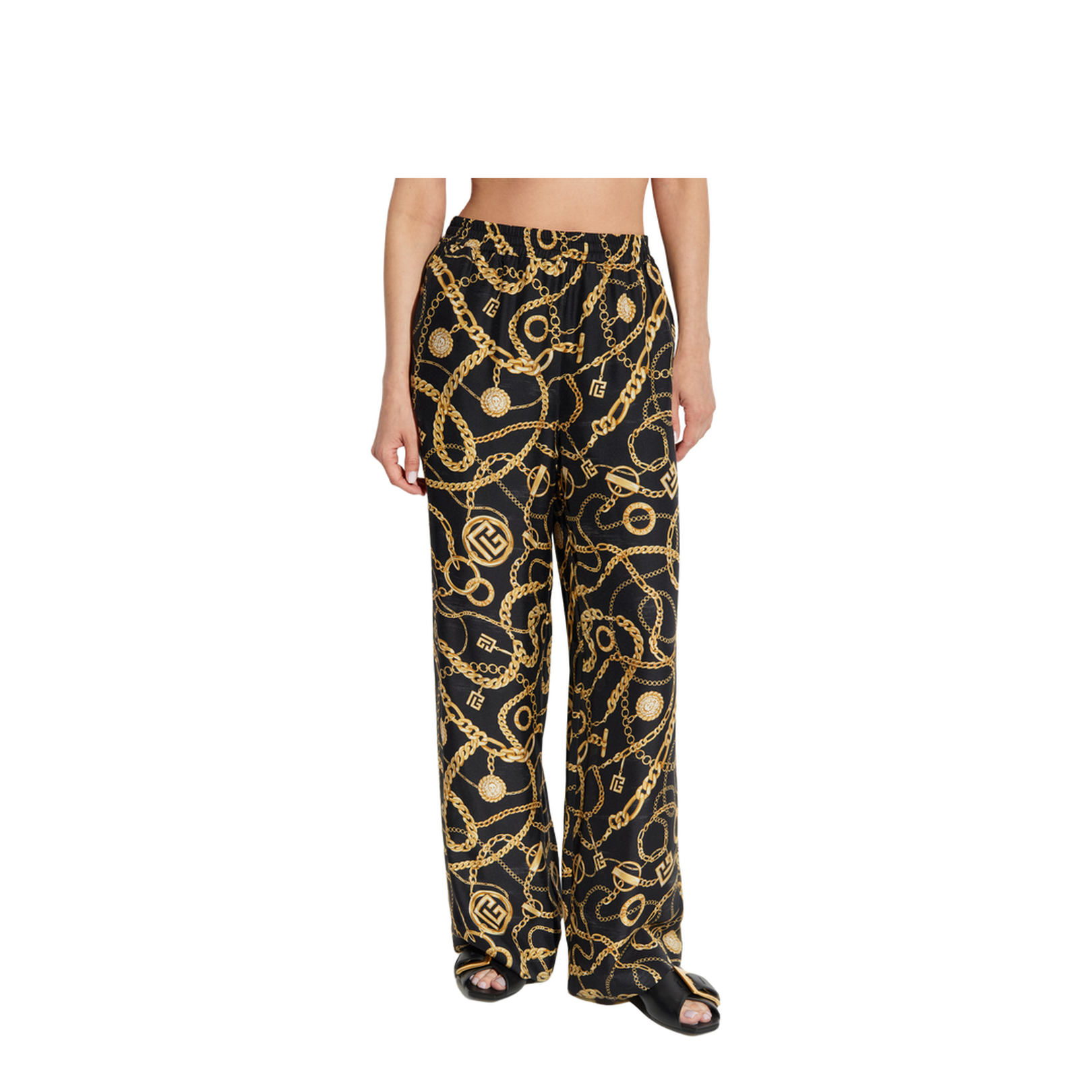 Silk Trousers with Print