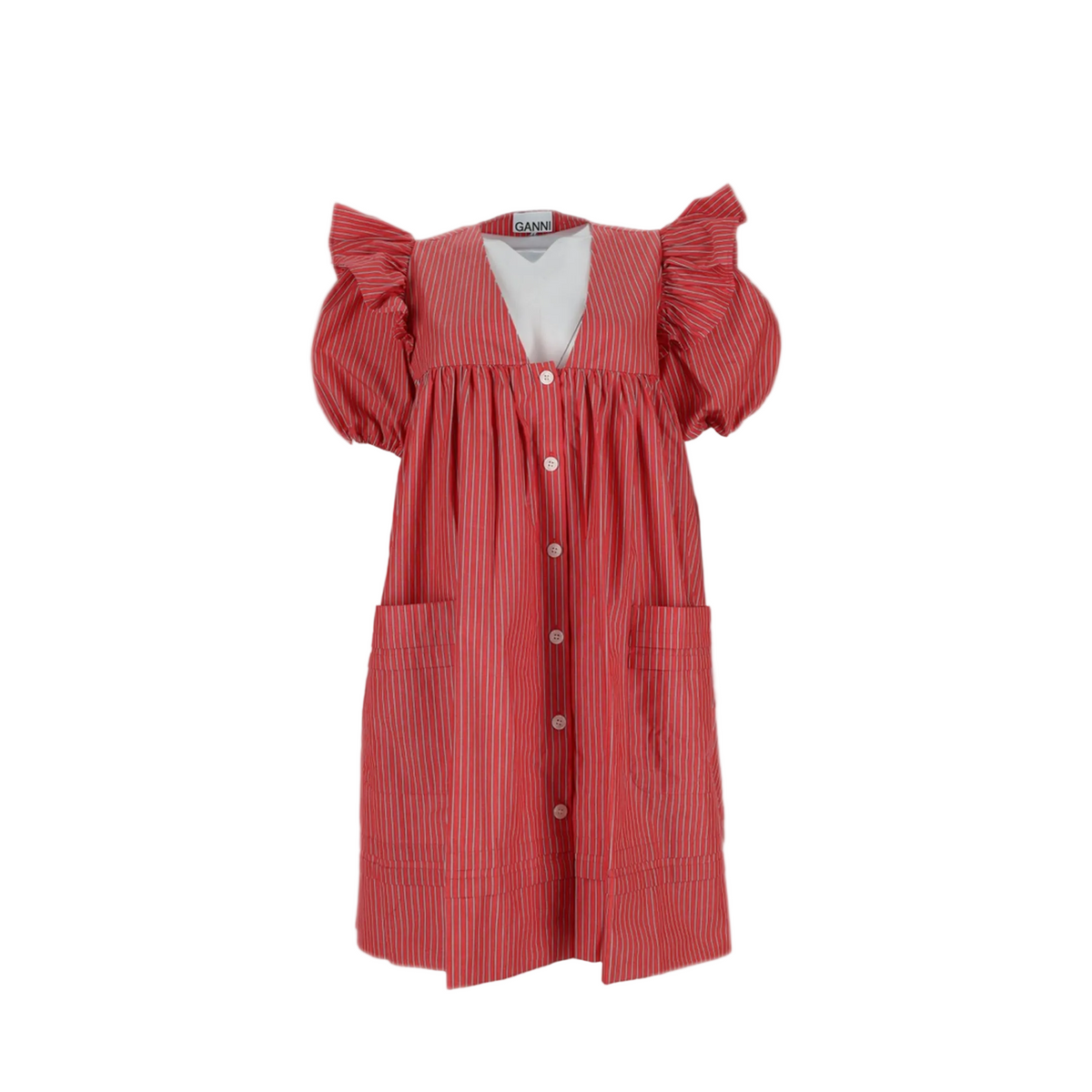 MAYFEYR - Ganni - Mini Cotton Striped Dress - A1030623472