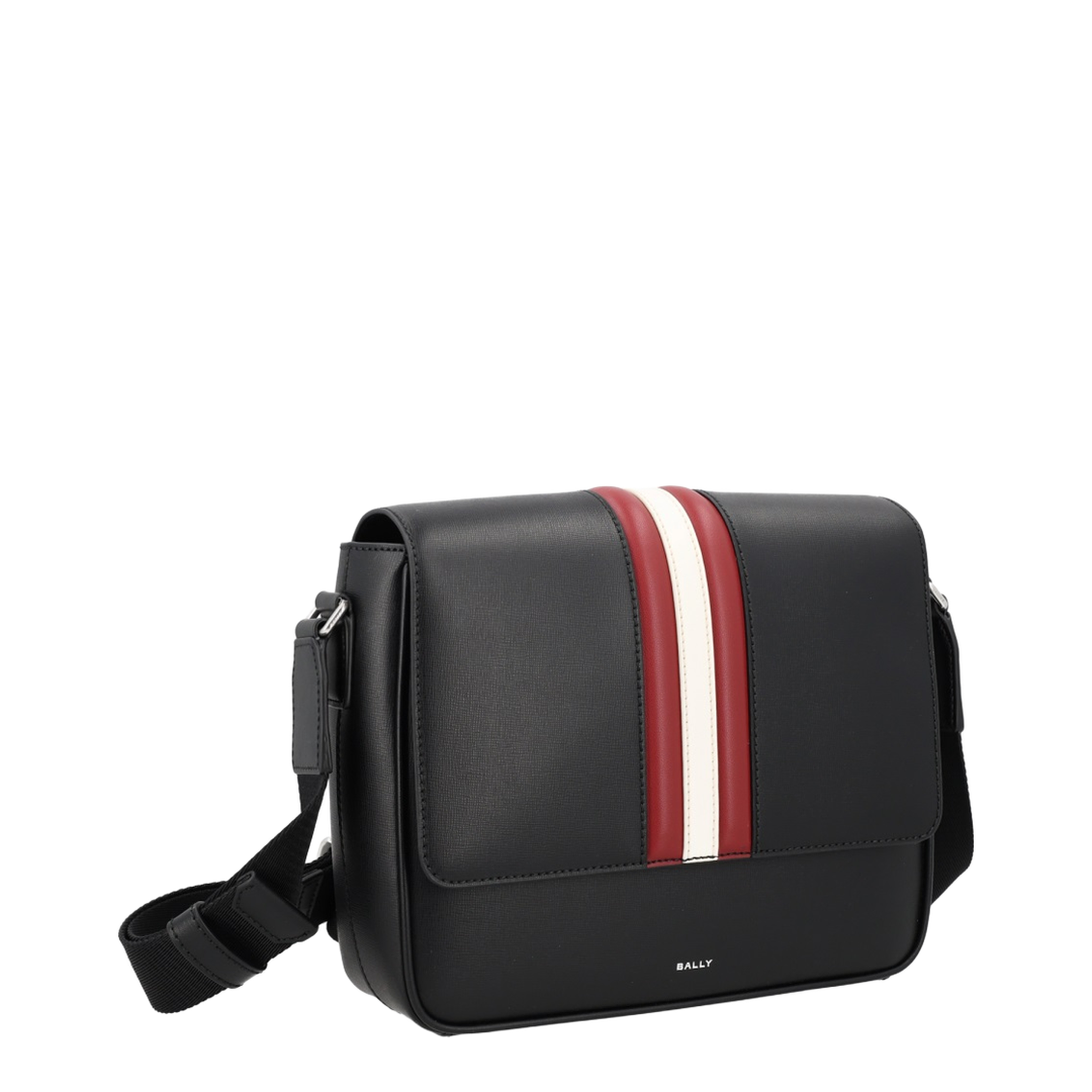 Mythos Recycled Bovine Leather Crossbody Bag - Black