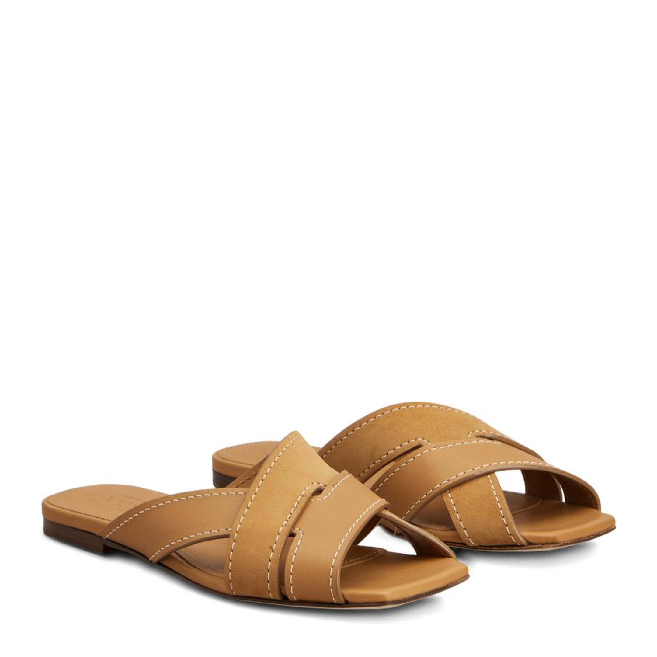 Smooth and Suede Leather Slides