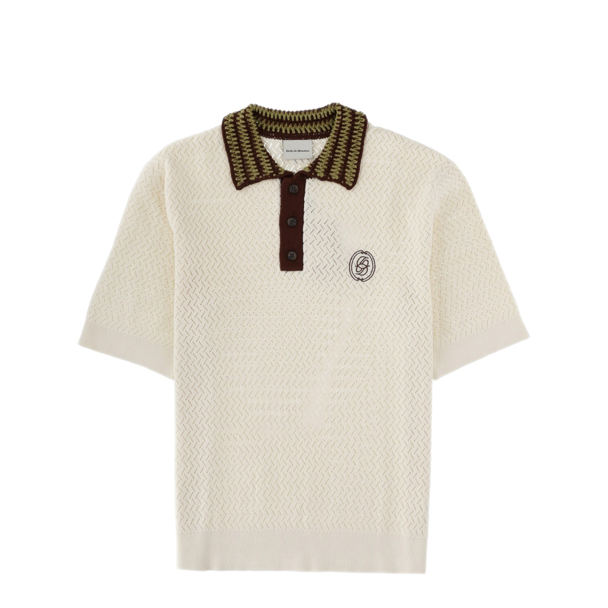 MAYFEYR - DRÔLE DE MONSIEUR - Polo Maille A Journ D Miroir - PO206CO292OFFWHITE