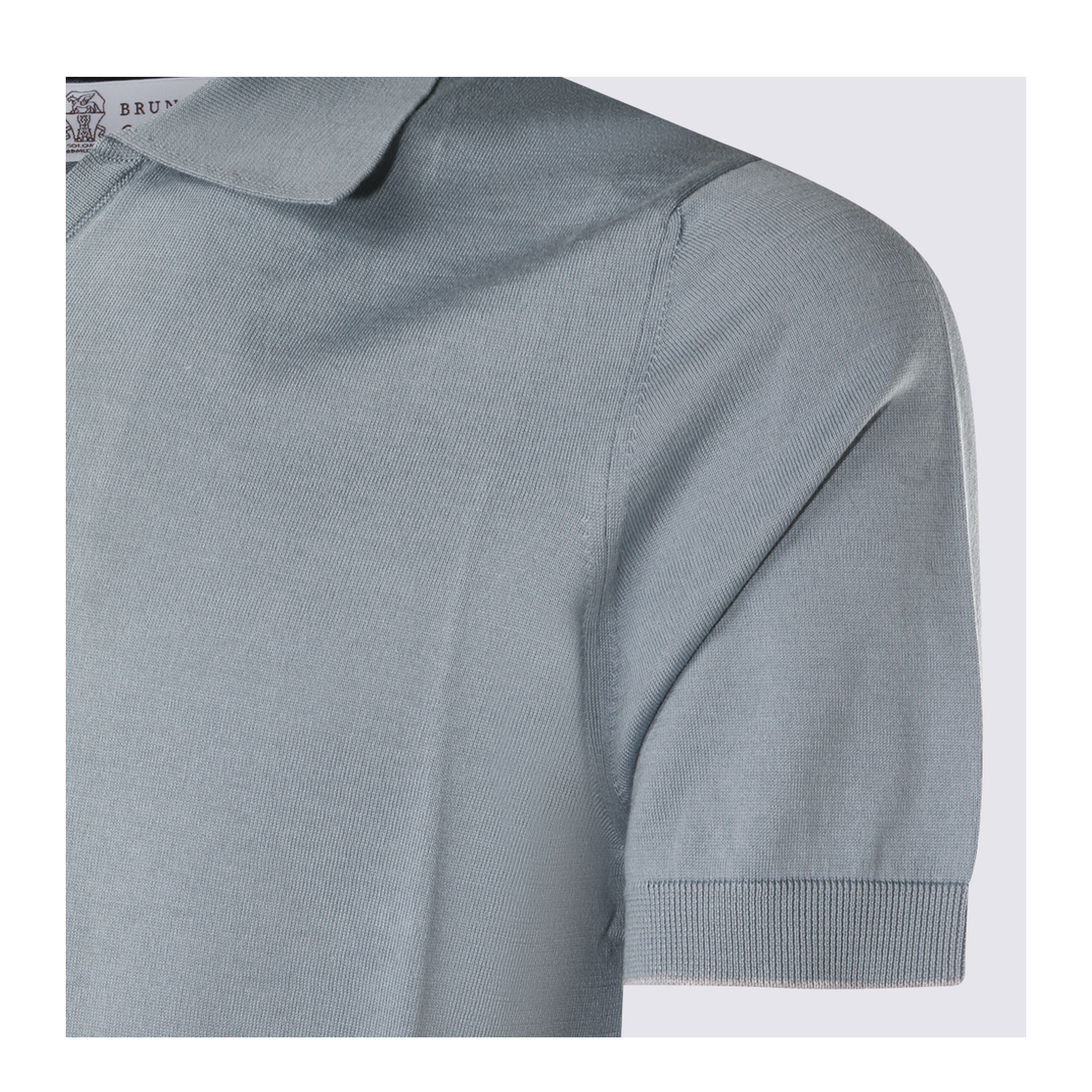 Polo Shirt Silk Nylon Blue