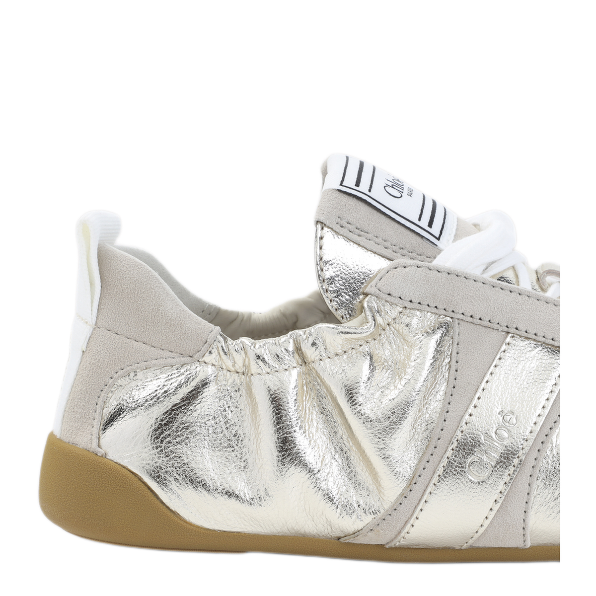 MAYFEYR - Chloè - Kick Sneakers In Palladium Leather - CH26A15RYO9DG
