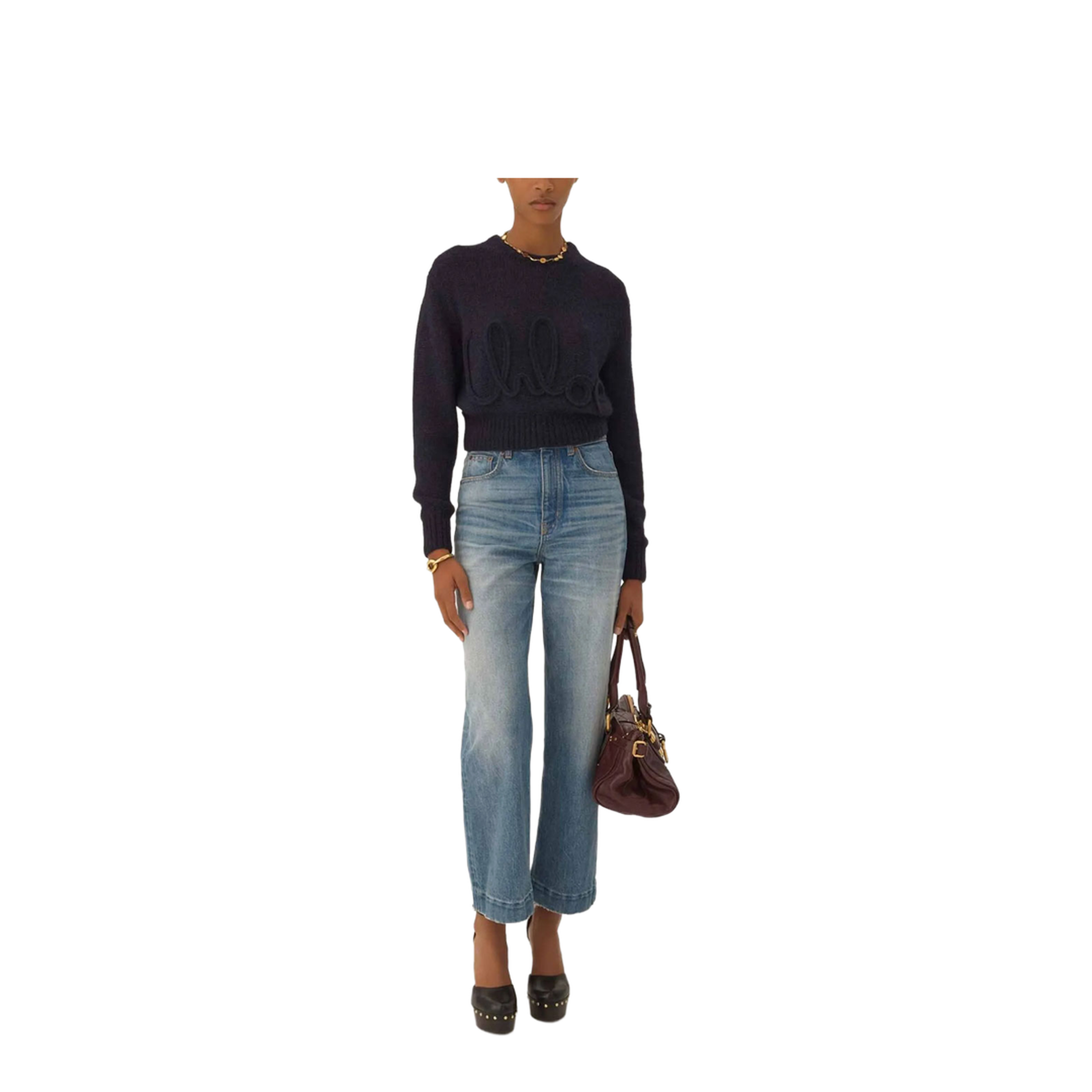 MAYFEYR - Chloè - High-Rise Cropped Denim Jeans - CH26SDP43252