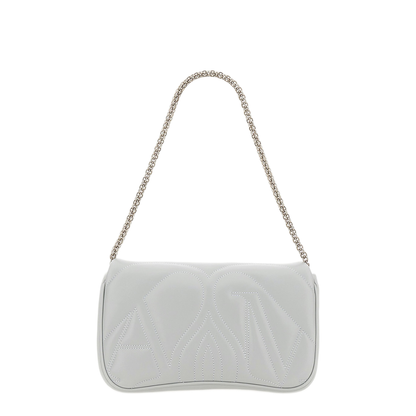 Seal Small Lambskin Shoulder Bag - Light Blue