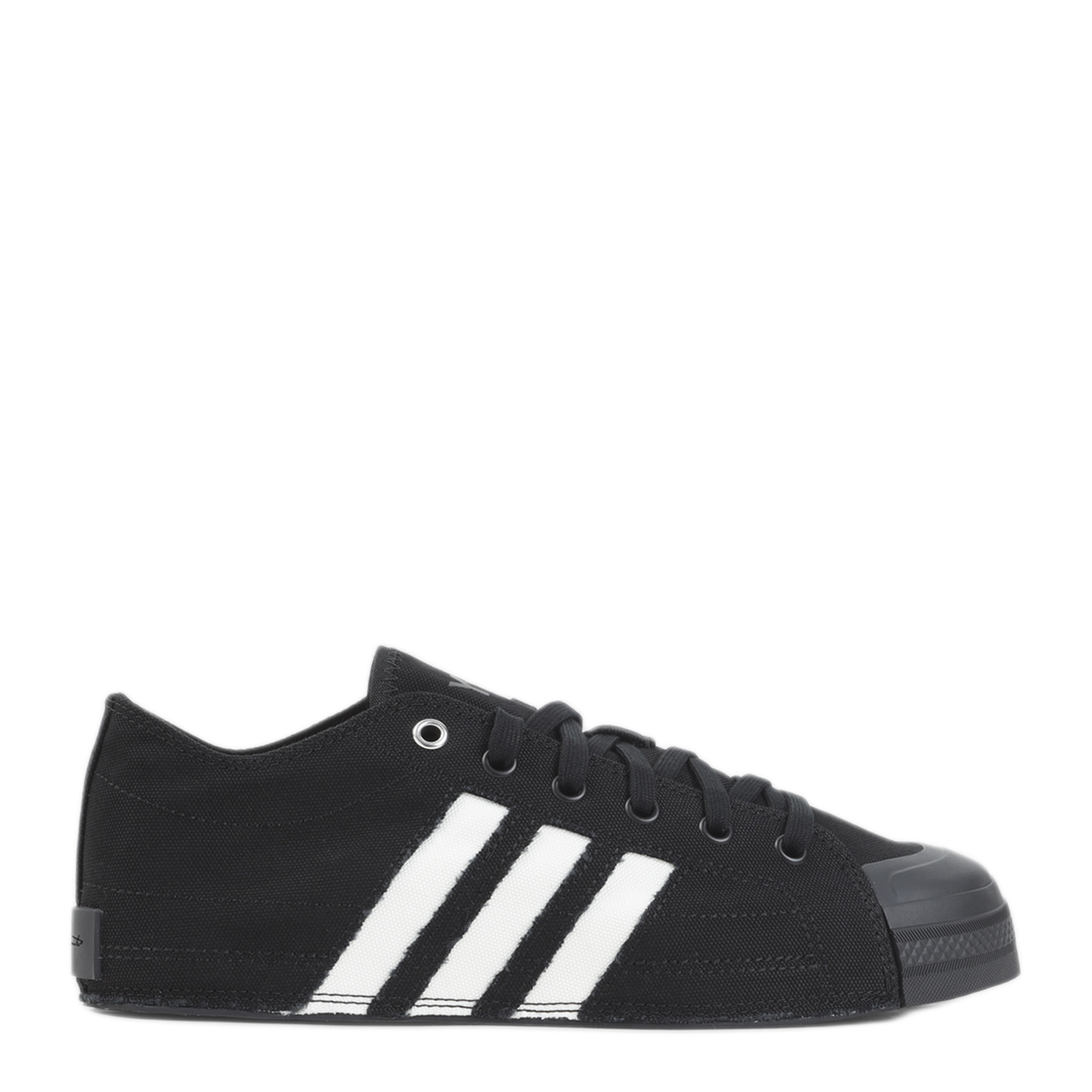 MAYFEYR - Y 3 - Black Cotton Nizza Lo Sneakers - KK3709BLACK