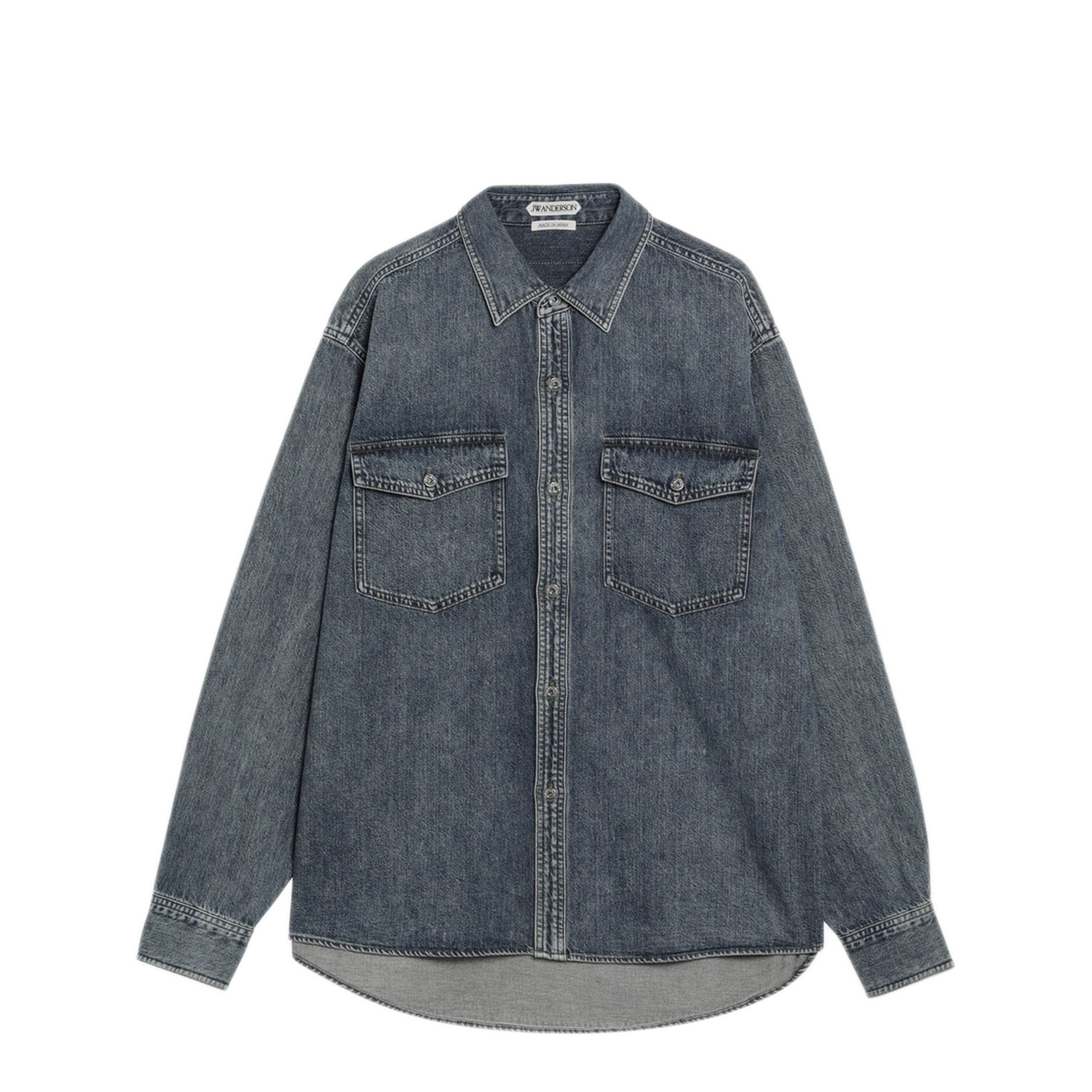 MAYFEYR - JW Anderson - Mid Blue Oversized Denim Shirt - DS0011PG1855172
