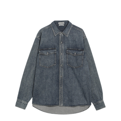 MAYFEYR - JW Anderson - Mid Blue Oversized Denim Shirt - DS0011PG1855172