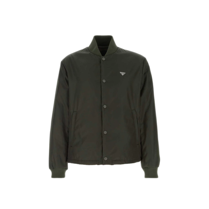 MAYFEYR - Prada - Bottle Green Nylon Bomber Jacket - SGD132SOOO1WQ8F0Z58