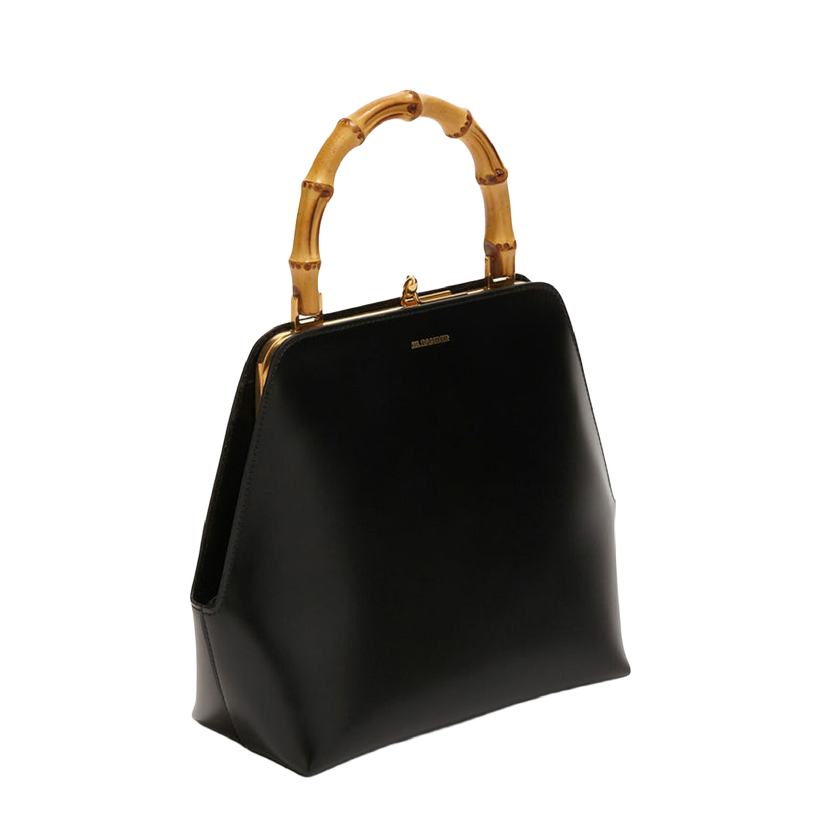 Black Leather Goji Handbag