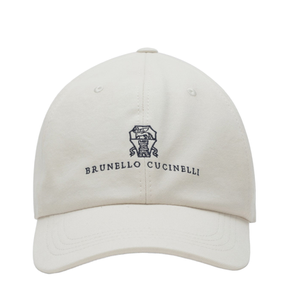 White Cotton Baseball Cap