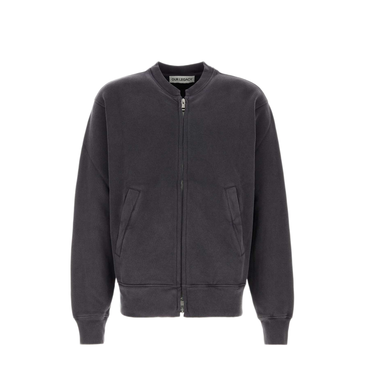 MAYFEYR - Our Legacy - Plum Cotton Rift Zip Sweatshirt - M4266RRRELPLUSTAFLE