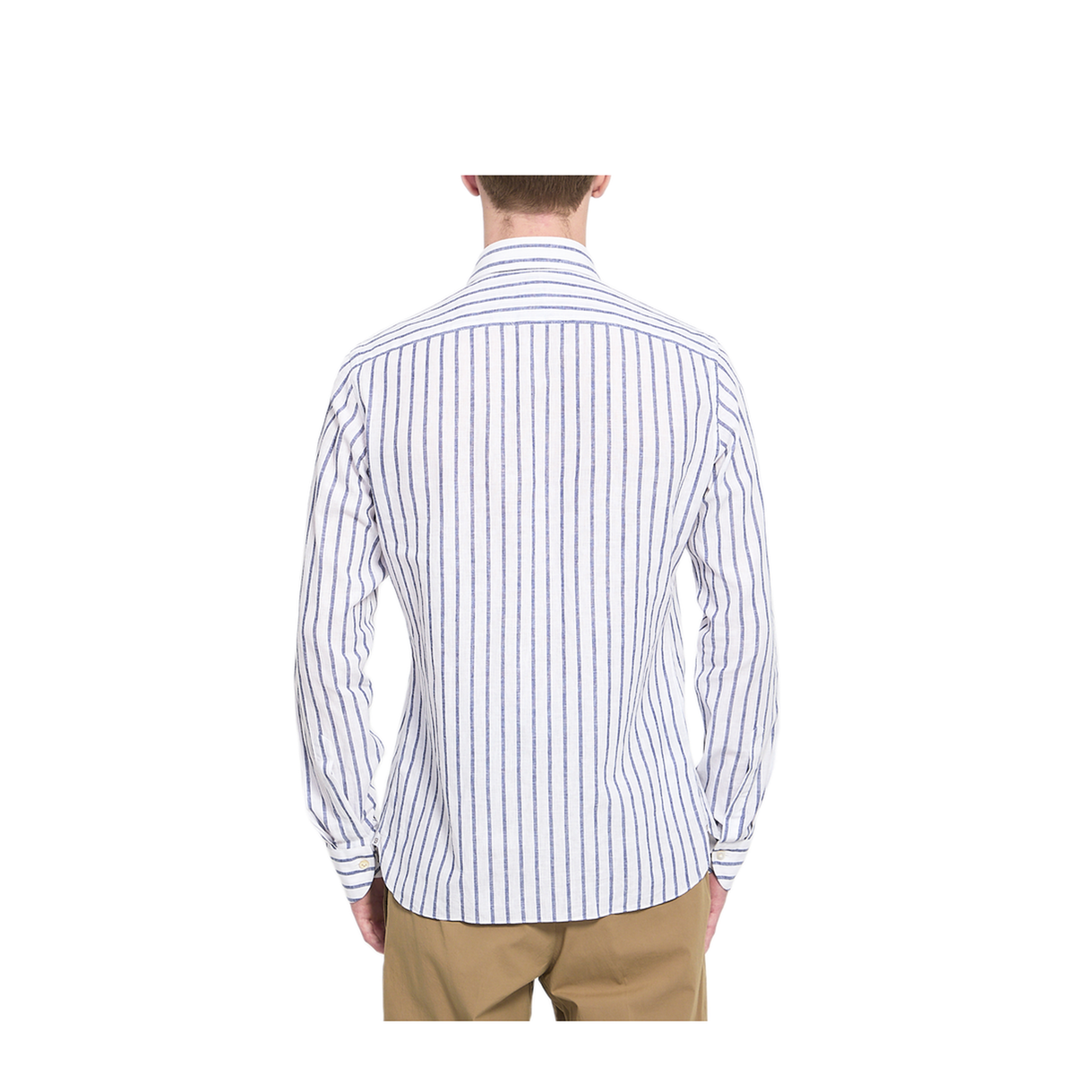 MAYFEYR - Borriello Napoli - Striped Marechiaro Shirt In Cotton - 220122MAREAZZURRO