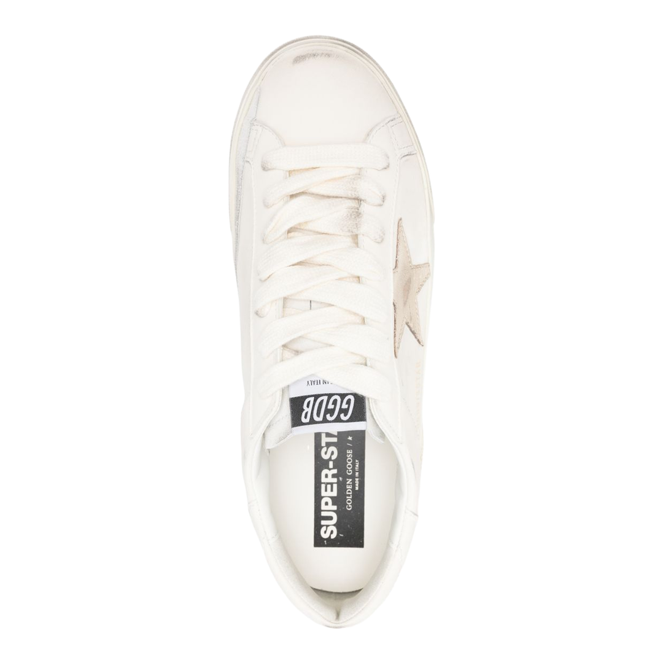 Super-Star Nappa Leather Sneakers with Laminated Leather Star