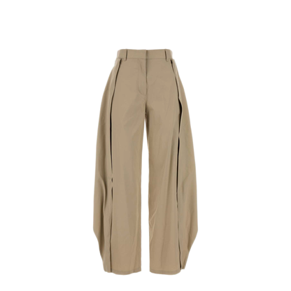 MAYFEYR - Loewe - Beige Cotton Blend Wide Leg Pants - S359Y04XJ9BEIGE