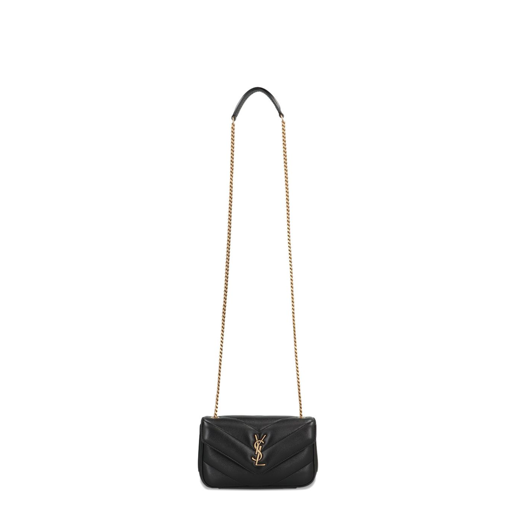 Loulou Mini Chain Bag in Black