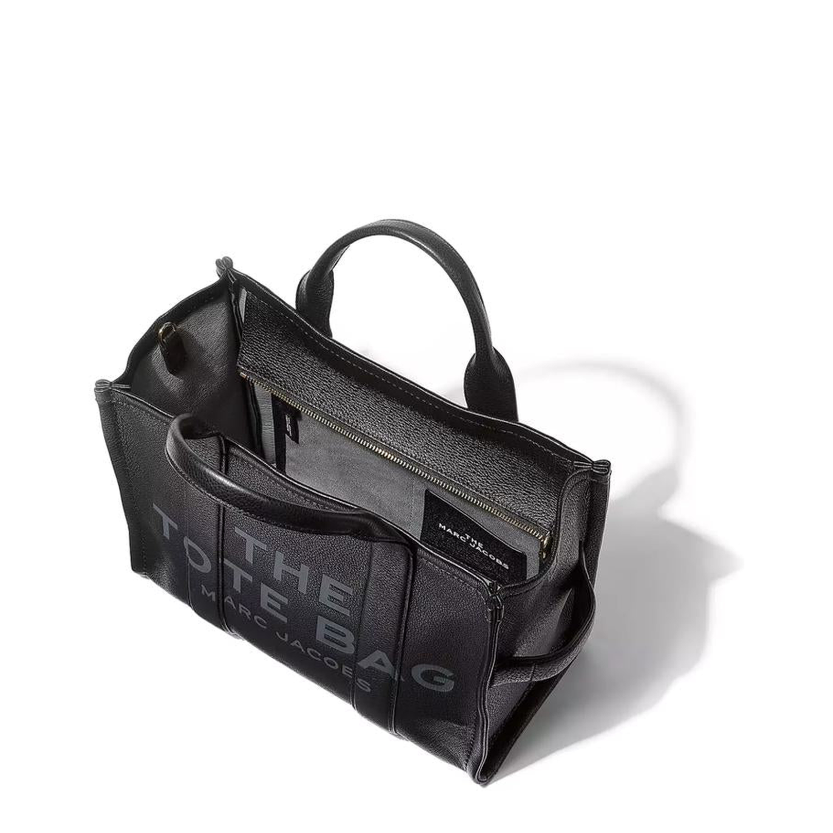 Medium Tote in Black Leather