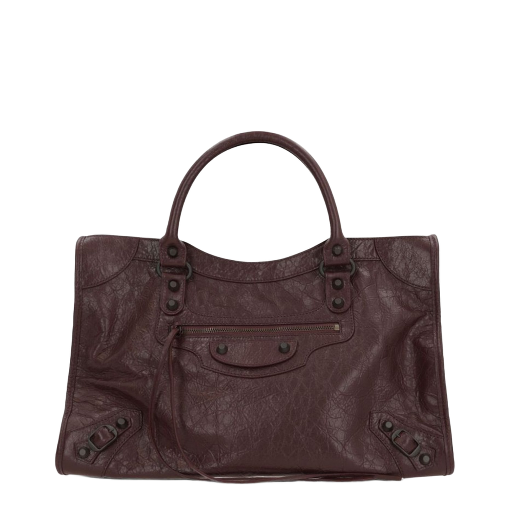 Balenciaga Le City Medium Arena Storico Lambskin Shoulder Bag 