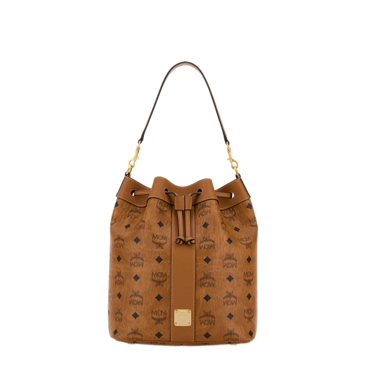 MAYFEYR - MCM - Dessau Vi Drawstring Medium Bucket Bag - MWDGSDU03CO