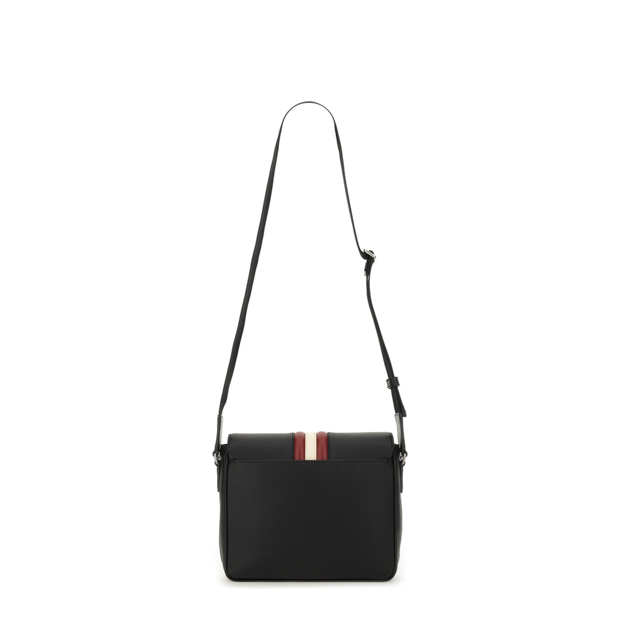 Mythos Recycled Bovine Leather Crossbody Bag - Black