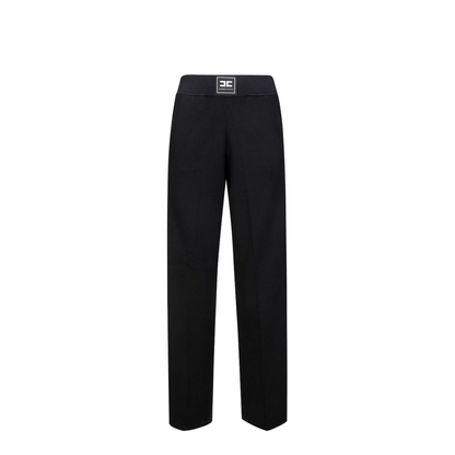 MAYFEYR - Elisabetta Franchi - Trousers Black - KP74S61E2685