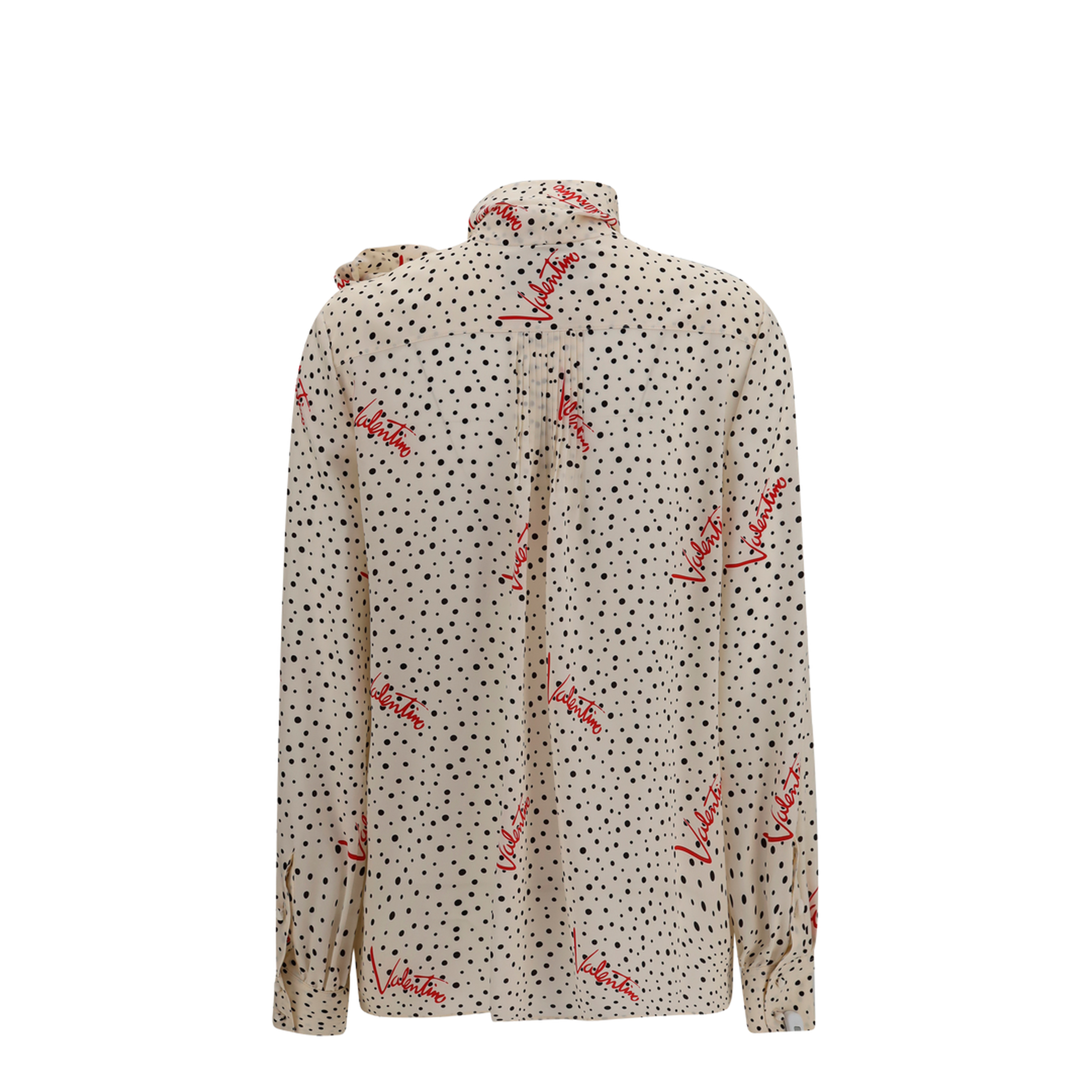 MAYFEYR - Valentino - Crepe De Chine Bow-Neck Shirt - 9B3AB8N0A9N