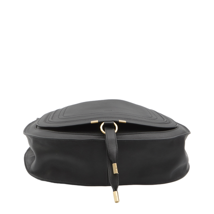 Shoulder Bag in Soft Leather Black