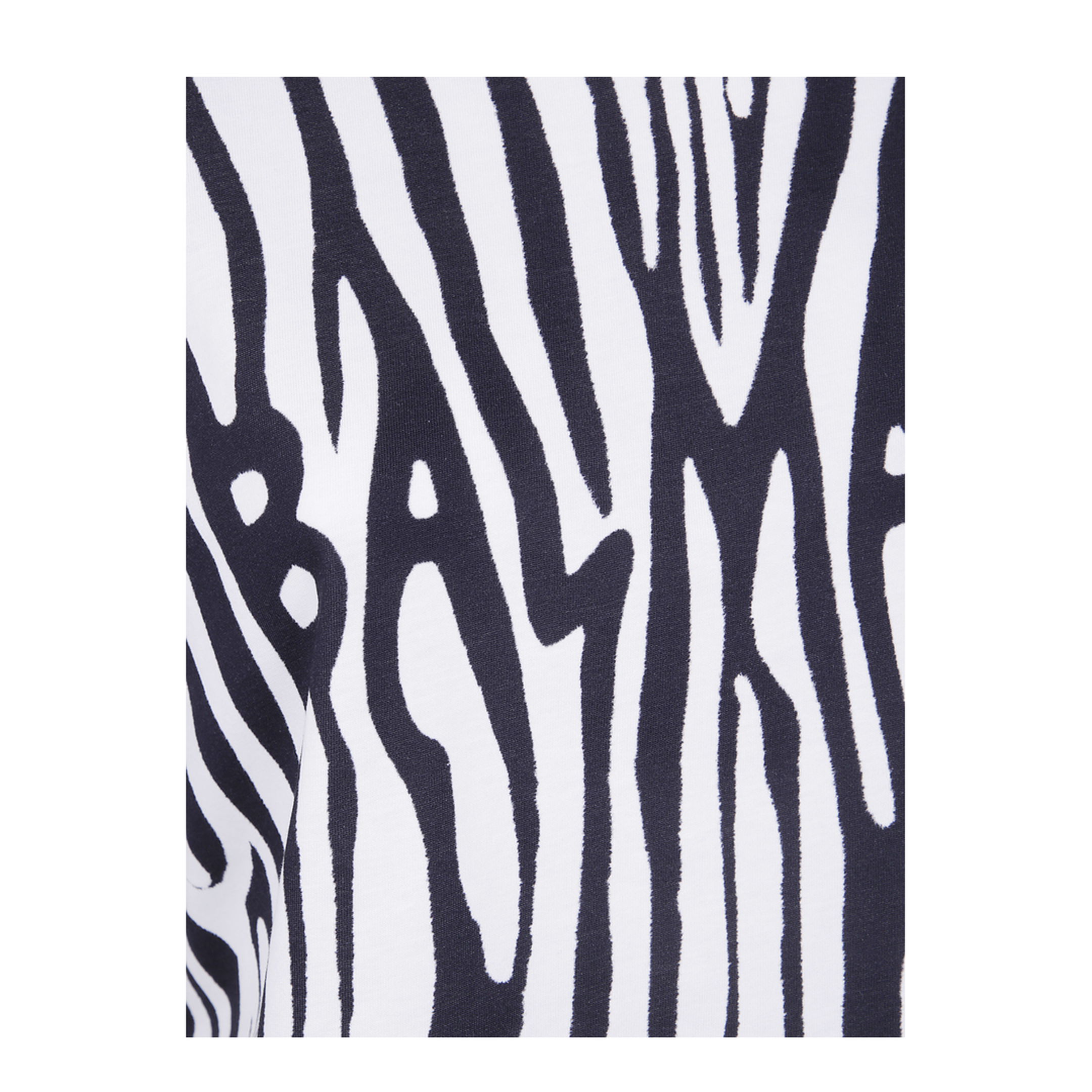 Zebra Print Crop T-Shirt