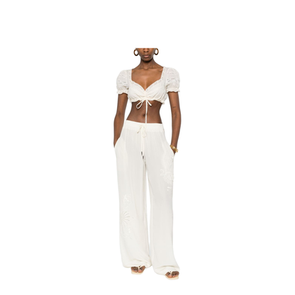 MAYFEYR - Ermanno Scervino - Trousers White - D482P351RVKX14800