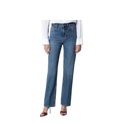MAYFEYR - Victoria Beckham - Julia Jeans In Blue Cotton Denim - 1326DJE005216WRDEMB