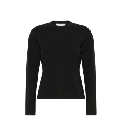 Black Wool Manto Sweater