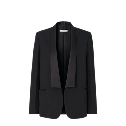 MAYFEYR - Fendi - Black Wool Shawl Lapel Jacket - FJ7746B1G0F0QA1