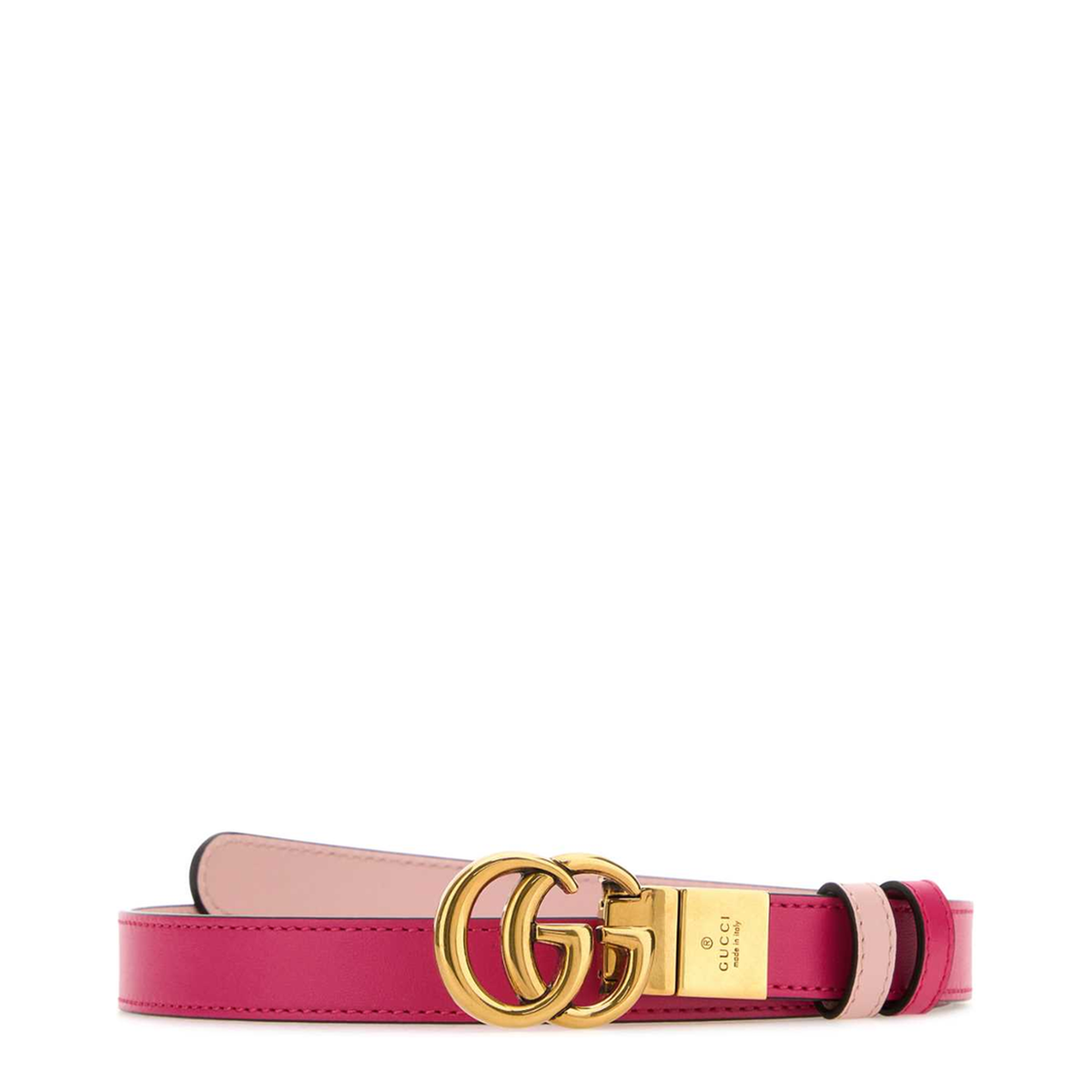 MAYFEYR - Gucci - Fuchsia Leather Gg Marmont Reversible Belt - 6594180YATC5744