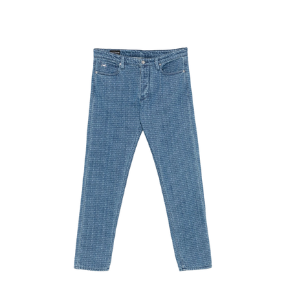 Allover Logo Denim Jeans