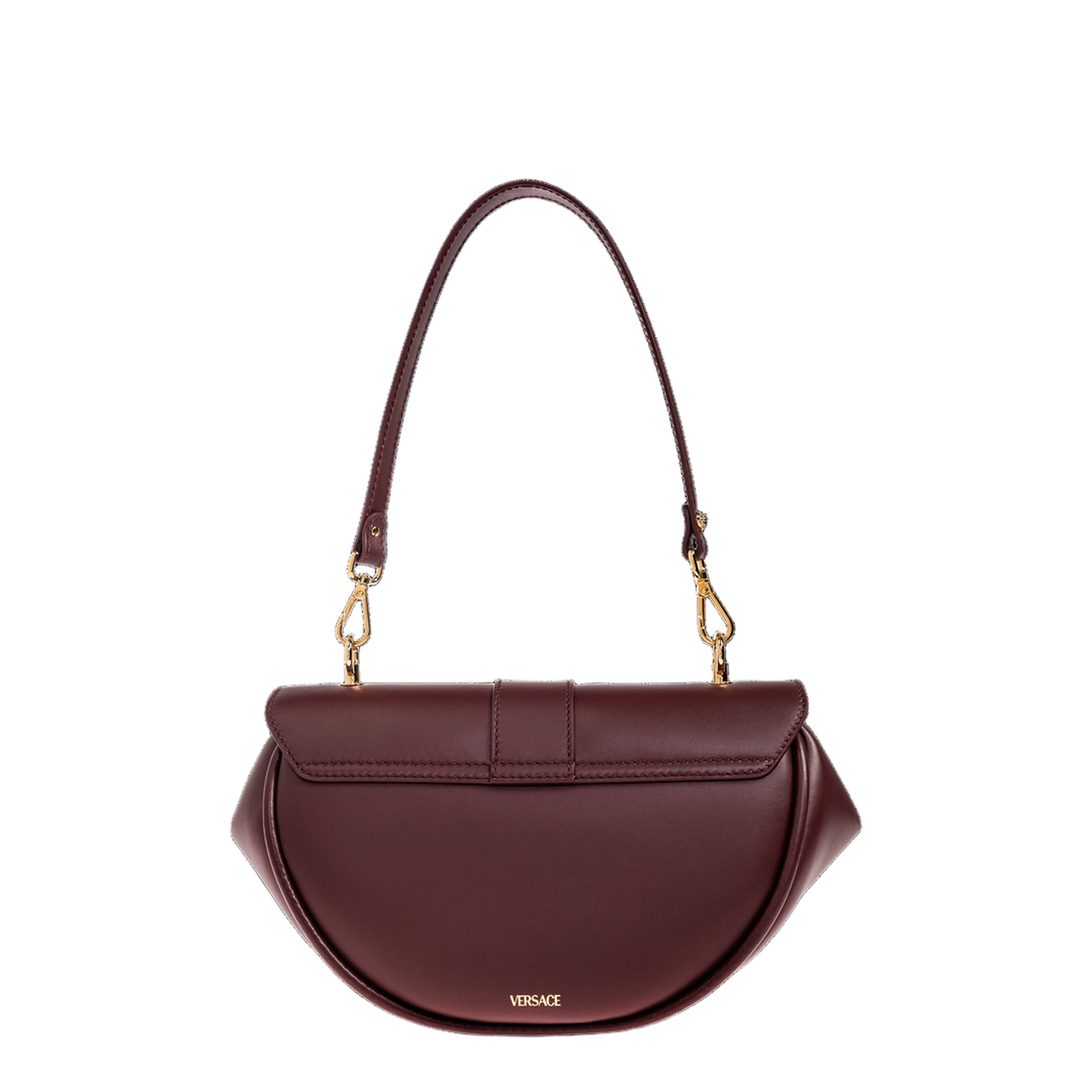 Virtus Small Calf Leather Shoulder Bag - Burgundy