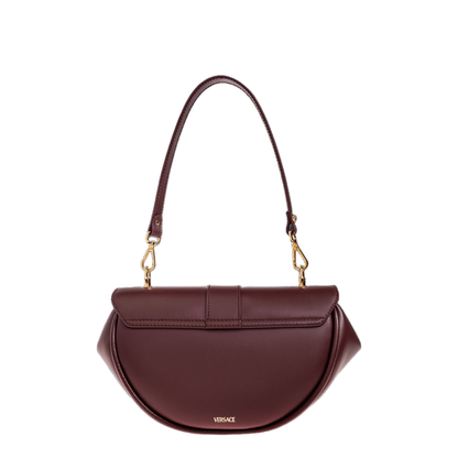 Virtus Small Calf Leather Shoulder Bag - Burgundy