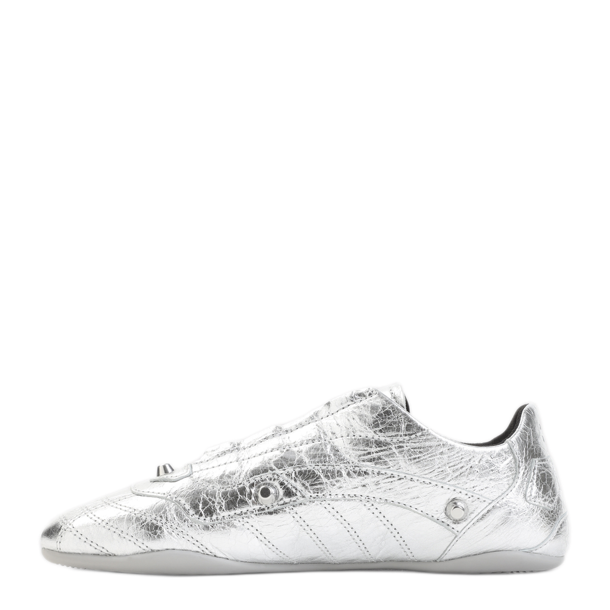 Silver Leather City Sneakers