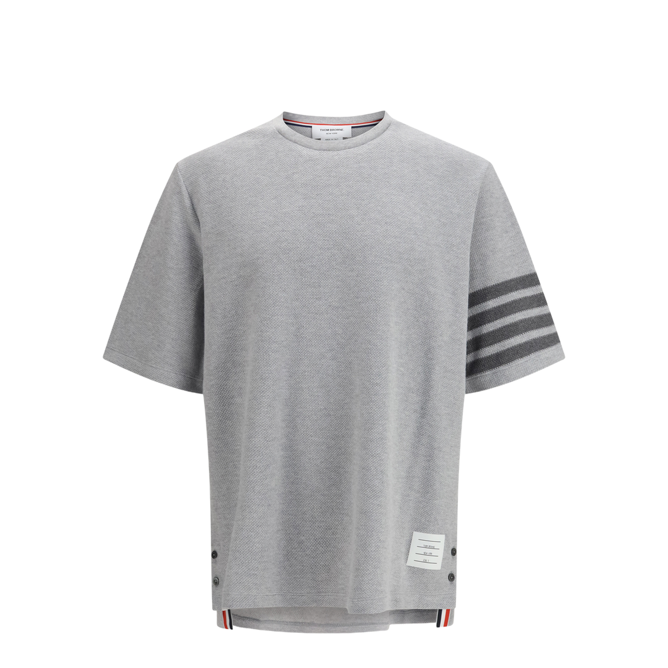 MAYFEYR - Thom Browne - Textured Cotton Piqué T-Shirt - MJS296AJ0248