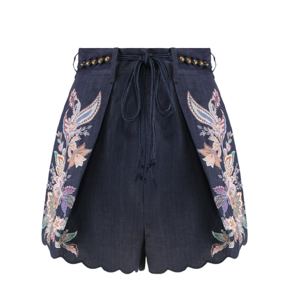 Rhiannon Printed Linen Shorts