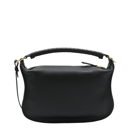 Marcie Small Calfskin Shoulder Bag - Black
