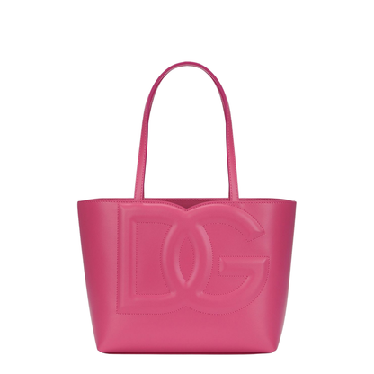 Calfskin DG Logo Bag Shopper in Lilac