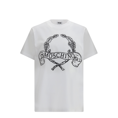 MAYFEYR - Moschino - Maxi Laurel Crown Embroidery T-Shirt - 261ZZA07220241