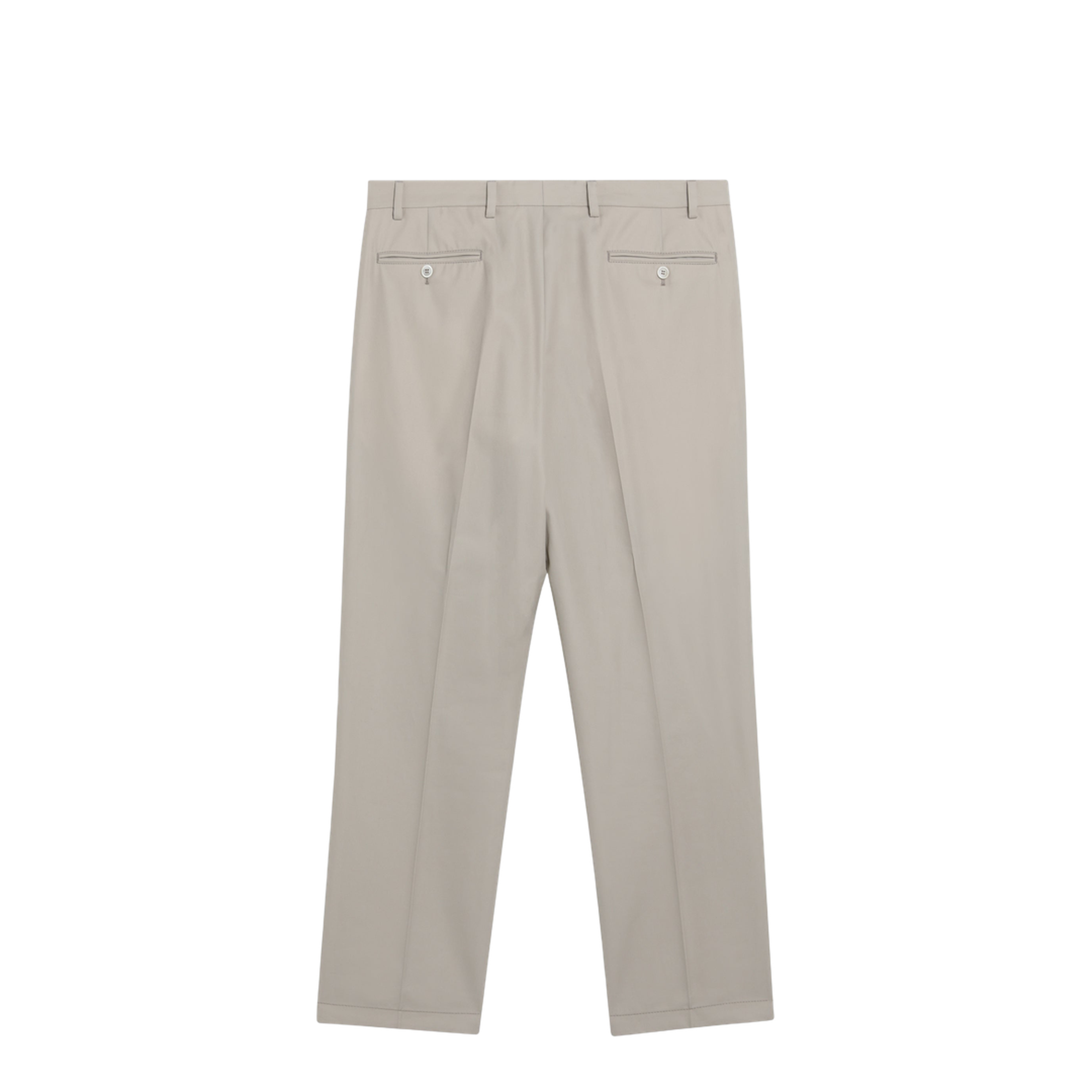 MAYFEYR - Prada - Sand Cotton Trousers With Key Ring - UP0419OOO19AMF0036