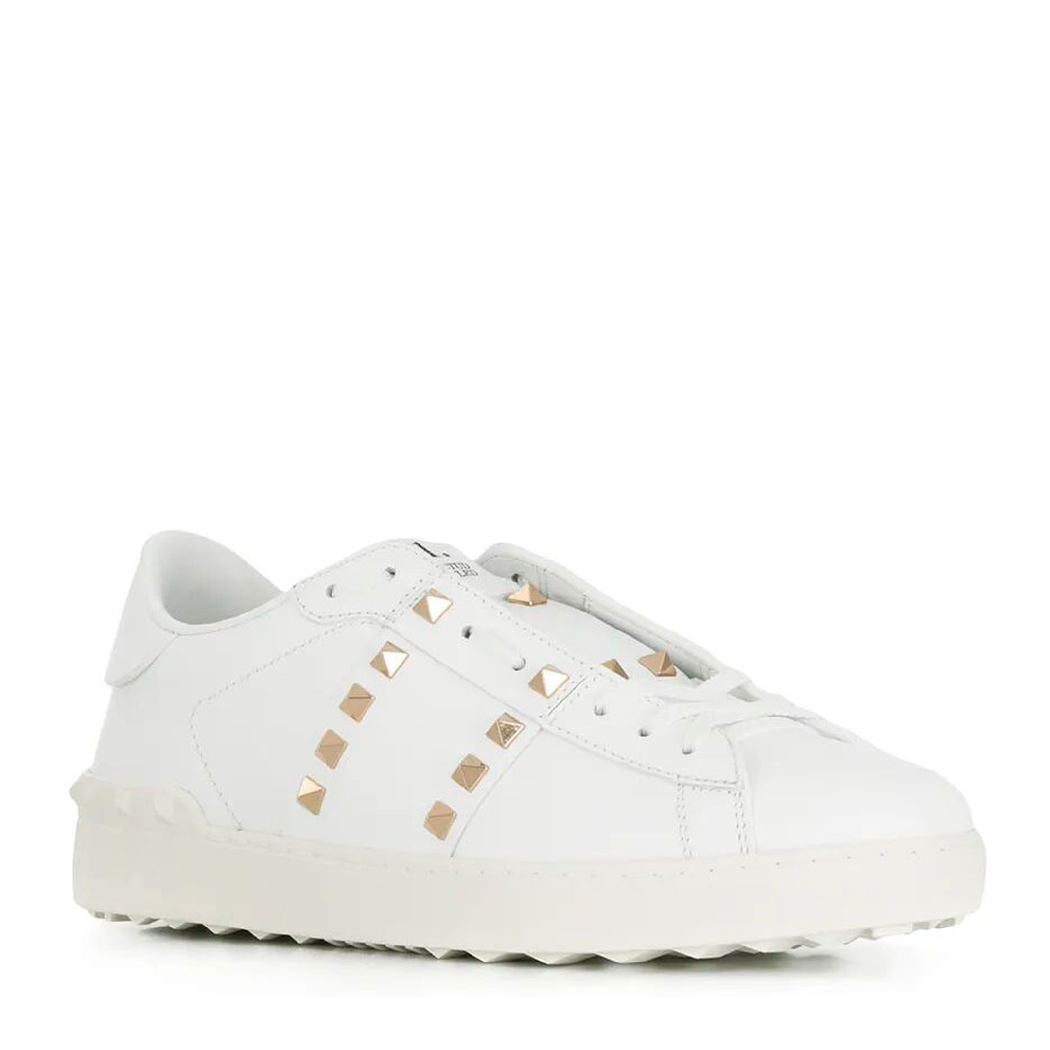 MAYFEYR - Valentino - Rockstud Untitled Leather Sneakers With Platinum-Finish Studs - YS0931BHS