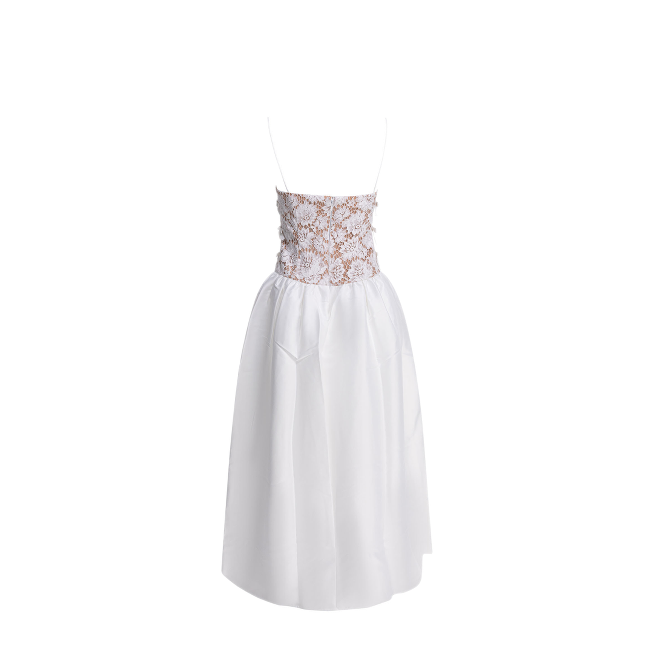 MAYFEYR - Self Portrait - Long Lace Flared Dress - AW25201XAWWHITE