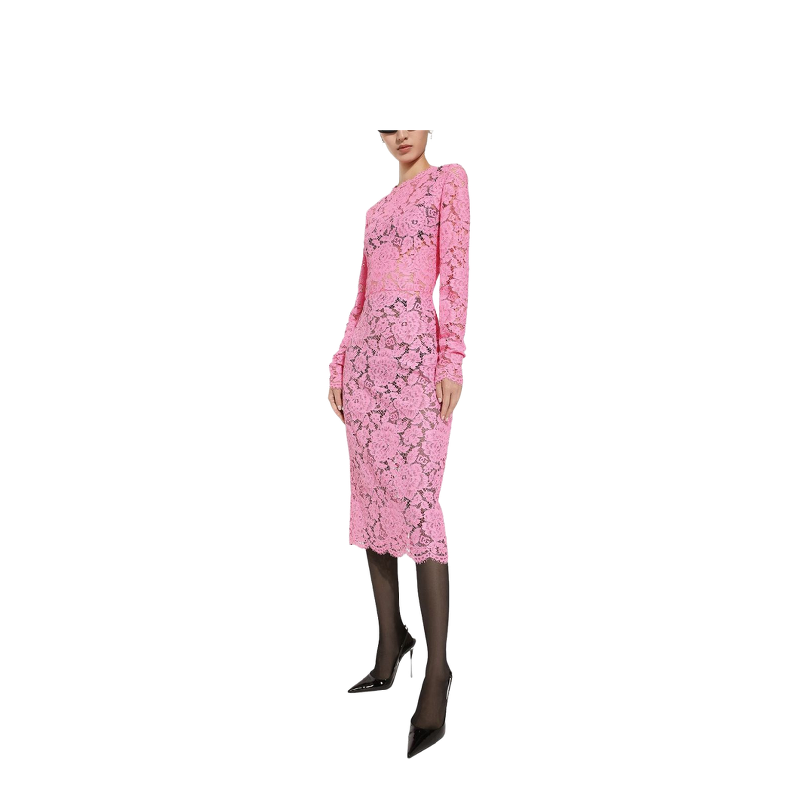 Floral Cordonetto Lace Sheath Dress