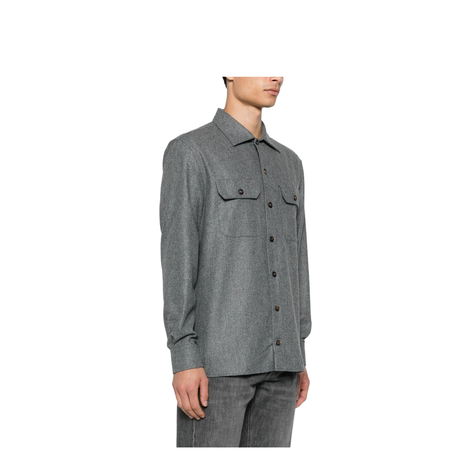 Grey Wool Shirt