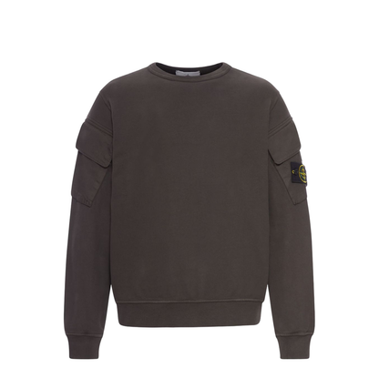 Crewneck Sweatshirt in Brushed Organic Cotton Fleece