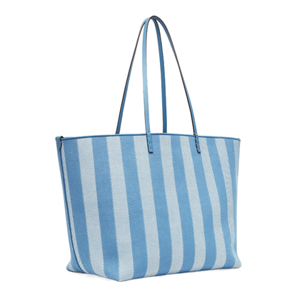 Roll Large Canvas Shopper Bags - Pastel Blue